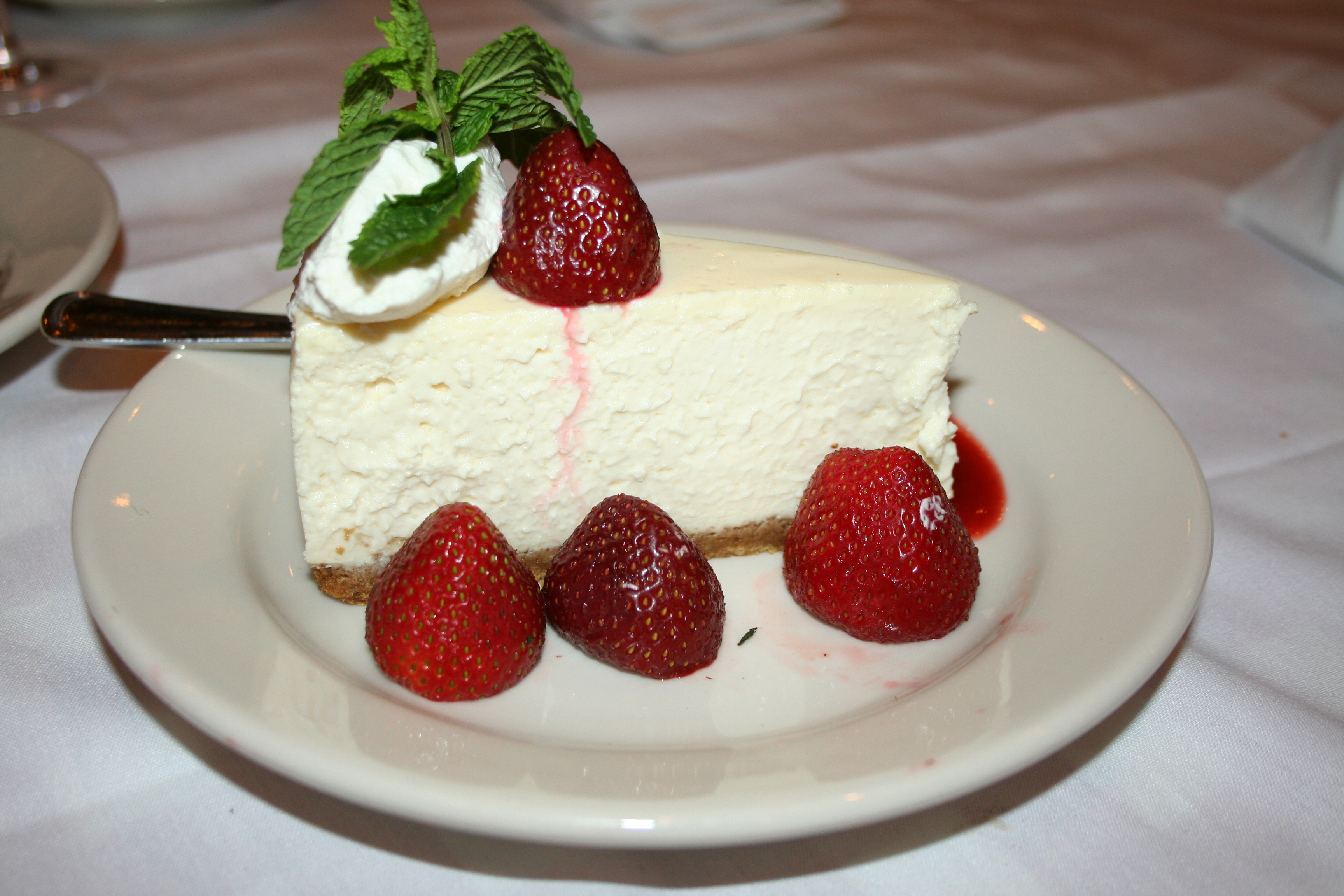 New York-style cheesecake with strawberries (Photo: Mark Heckathorn/DC on Heels)