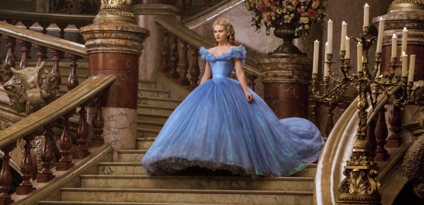 Cinderella (Lily James) enters the ball in Cinderella. (Photo: Disney)