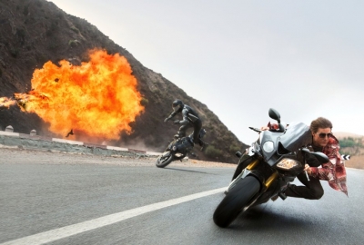 Mission: Impossible - Rogue Nation finished on top at the weekend box office for the second week, beating out Fantastic Four. (Photo: Bo Bridges/Universal Pictures)