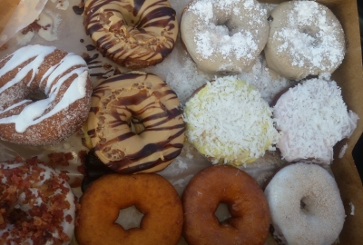 Doughnuts at Duck Donuts are made fresh to order and given to the customer still warm. (Photo: Mark Heckathorn/DC on Heels)