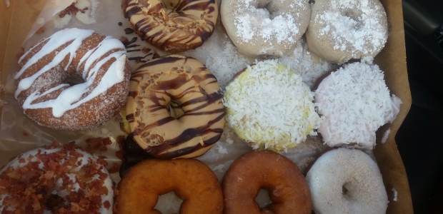Doughnuts at Duck Donuts are made fresh to order and given to the customer still warm. (Photo: Mark Heckathorn/DC on Heels)