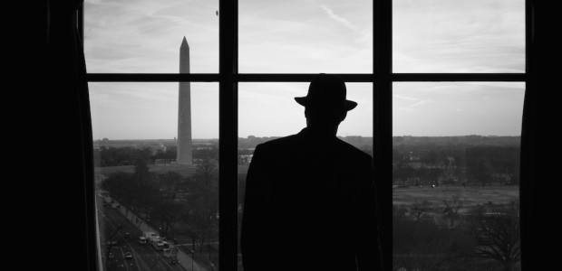 “Monument Watcher at Dusk” taken by photographer Bridget Murray Law is one of the winning photographs selected for the Exposed D.C. photography exhibit now on display at Carnegie Library. (Photo: Bridget Murray Law)